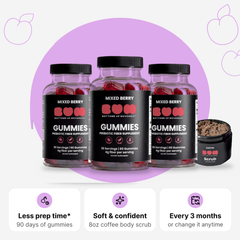 The Bottom Box: Gummies + Scrub