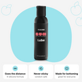 BUM Silicone Lube 4 oz bottle; long-lasting four-silicone formula, never sticky, condom safe, made for bottoming