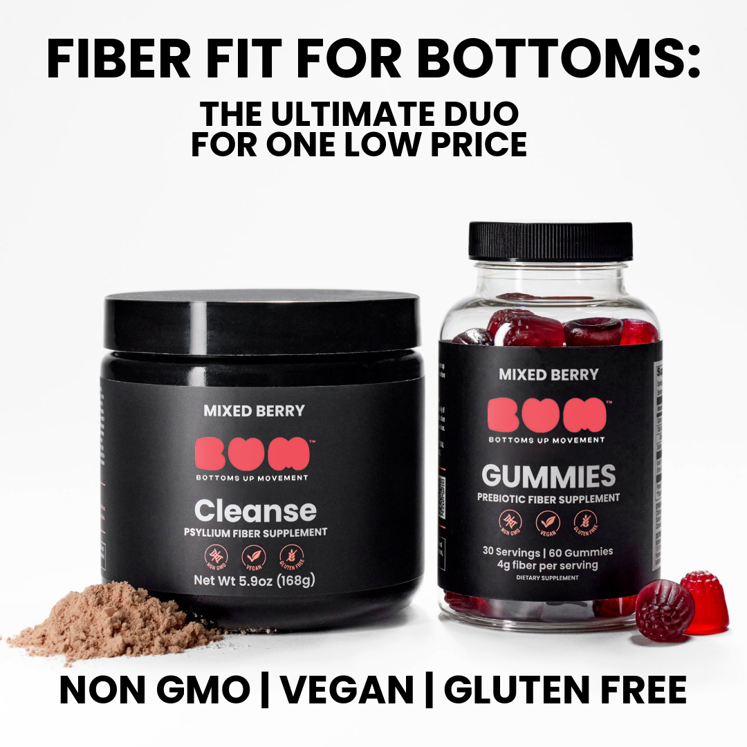 BUM Fiber Bundle, Discounted Gummies & Cleanse, Psyllium Husk Powder With Inulin Prebiotic