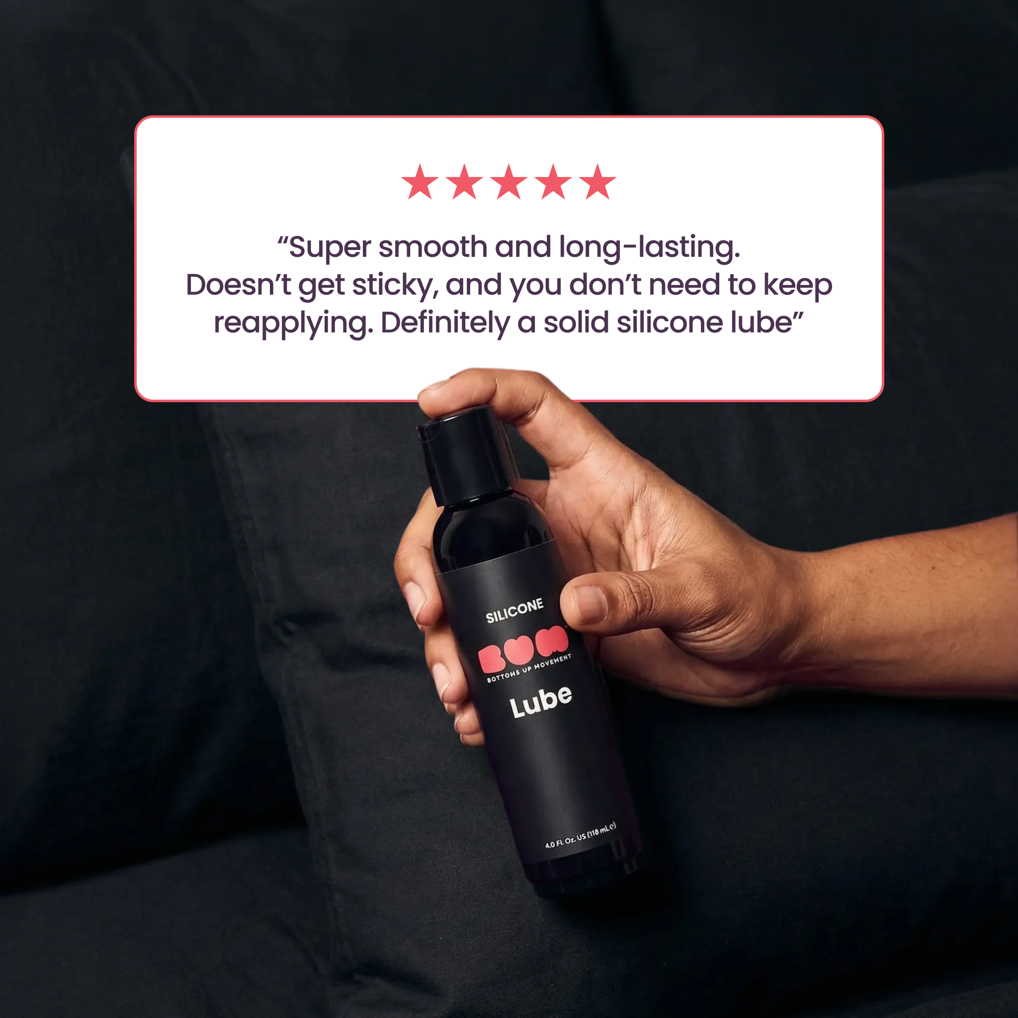 Silicone-Based Personal Lubricant, 4oz (BUM) Bottoms Up Movement Silicone-Based Personal Lubricant, 4oz (BUM) Bottoms Up Movement