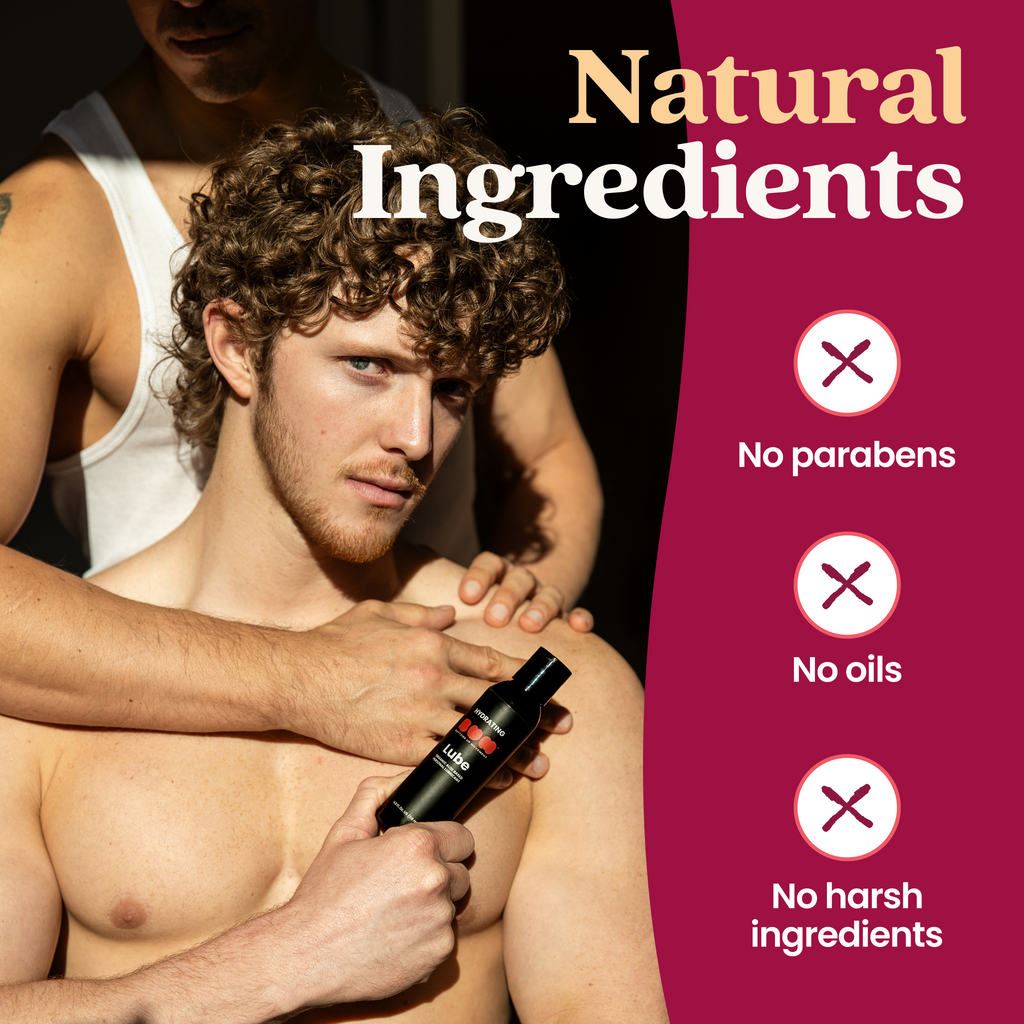 BUM Water Based Lube, Hydrating Personal Lubricant With Organic Aloe, 4oz